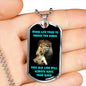 Luxury Dog Tag necklace: This Old Lion Will Always