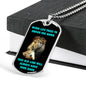 Luxury Dog Tag necklace: This Old Lion Will Always