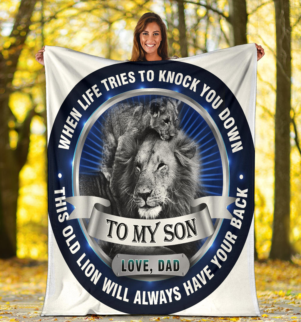 Old Lion Will Always Have Your Back: Premium Blanket